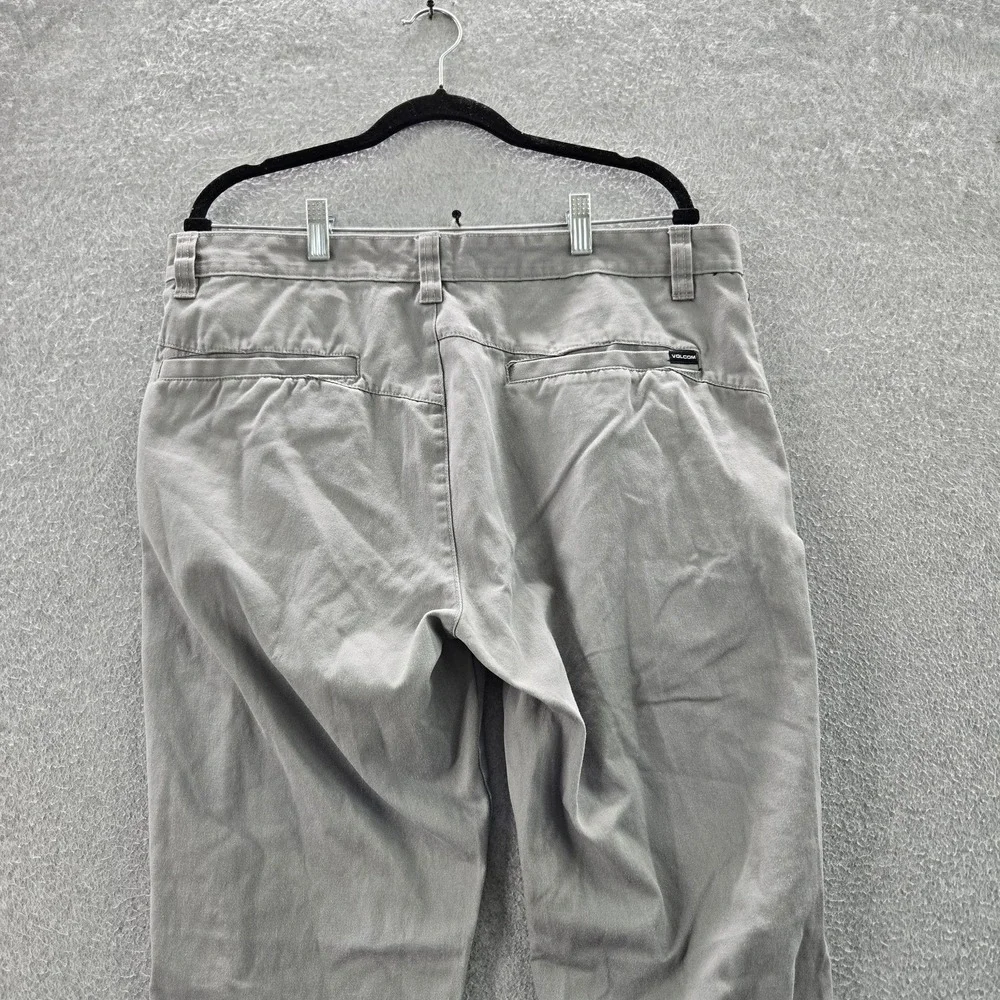 Volcom Men Pants 36‎ Gray Chino Twill True To This 31
